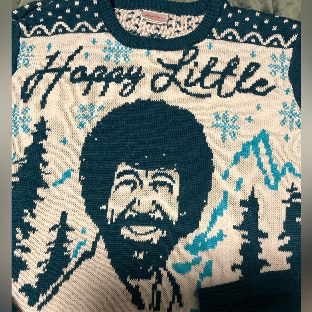 Bob Ross Christmas Sweater 🎄🎨🖼️